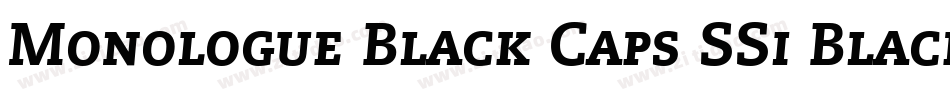 Monologue Black Caps SSi Black Small Caps字体转换
